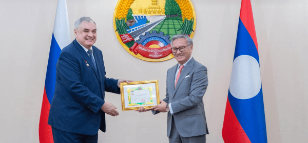 Government of the Lao People’s Democratic Republic has conferred the Friendship Medal on Mr Vladimir Kalinin