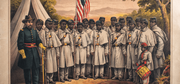 Above: Early recruiting poster for United States Colored Troops.  Click photo to read about the USCT’s history during the Battle of Nashville