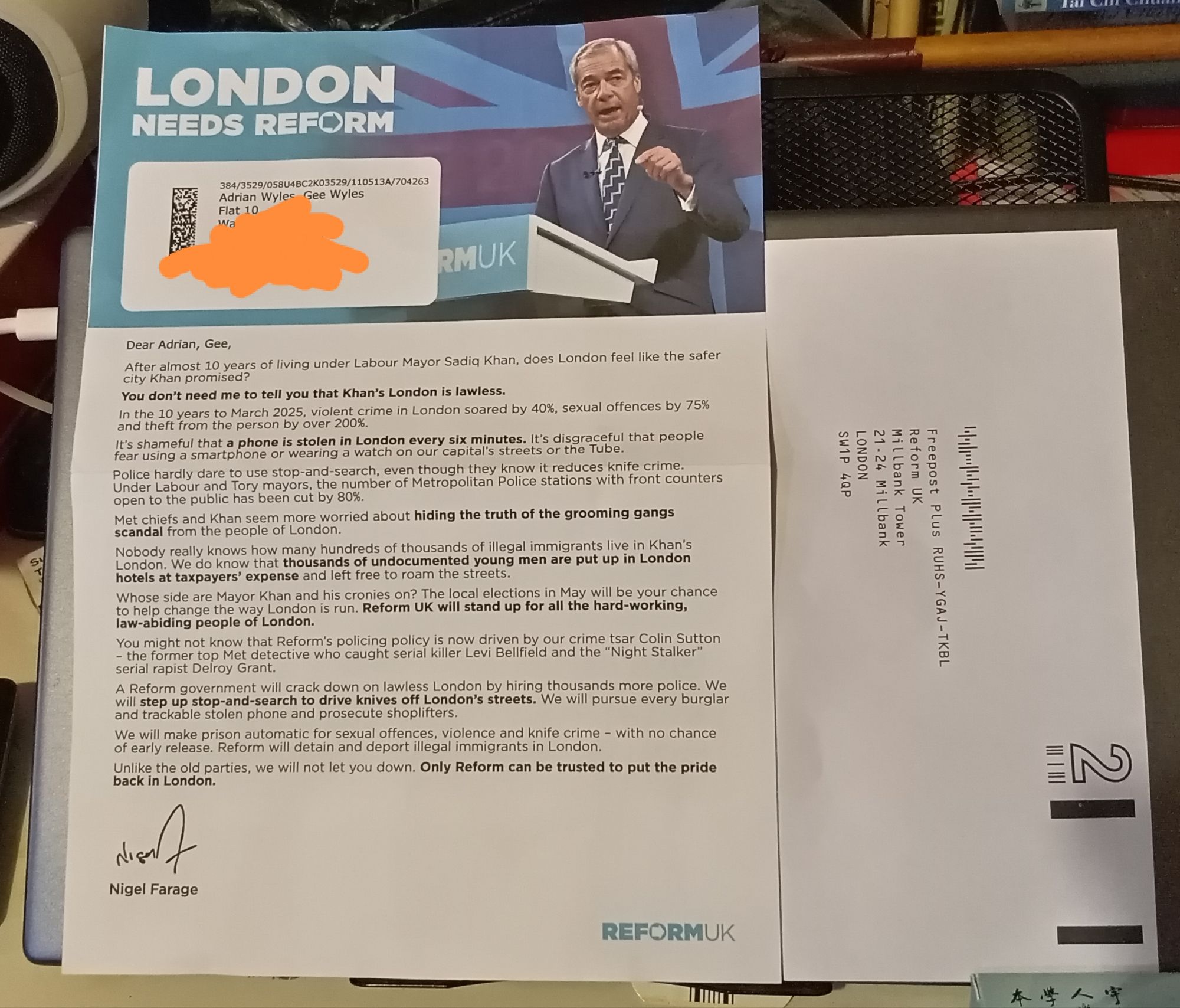 Reform UK - Sutton - 2025