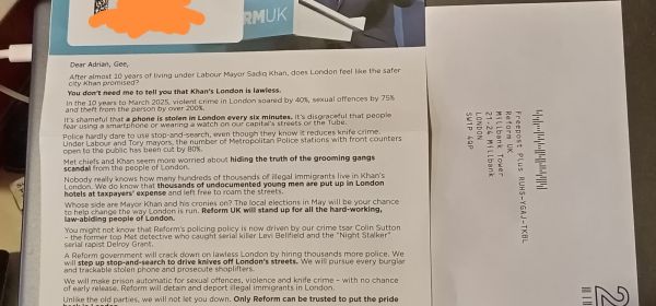 Reform UK - Sutton - 2025