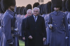 Germany's President Frank-Walter Steinmeier "Baffled" By British Soldier Plumage!