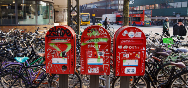 PostNord, which will continue to deliver letters in Sweden, has said it will refund unused Danish stamps for a limited time. Photograph: Liselotte Sabroe/EPA