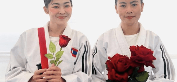 Laos has secured its first medal at the 33rd Southeast Asian Games in Bangkok after athletes Koungking Boudaxay and Mala Chanthalaksa won a joint bronze in the women’s Ju-Jitsu Duo Show on 10 December.