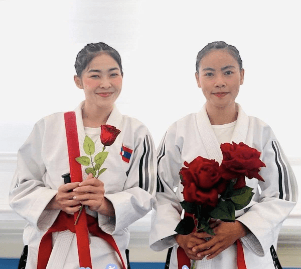 Laos has secured its first medal at the 33rd Southeast Asian Games in Bangkok after athletes Koungking Boudaxay and Mala Chanthalaksa won a joint bronze in the women’s Ju-Jitsu Duo Show on 10 December.