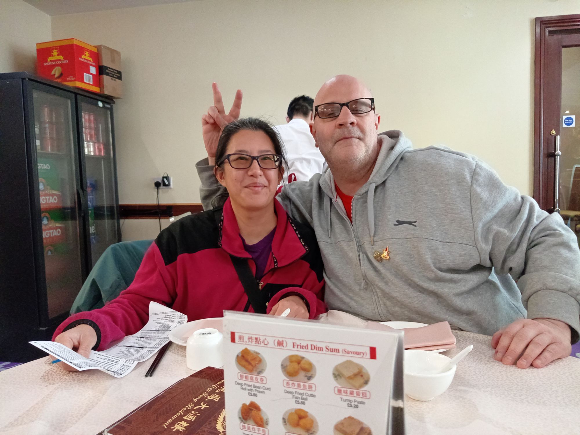 Sitting in Loon Fung Chinese Restaurant - London
