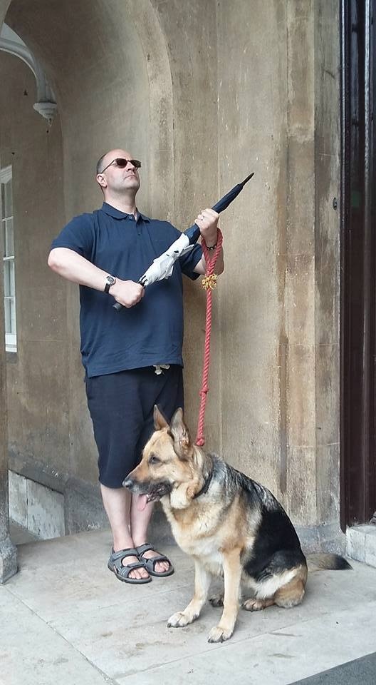 Standing Guard Under the Red Flag!