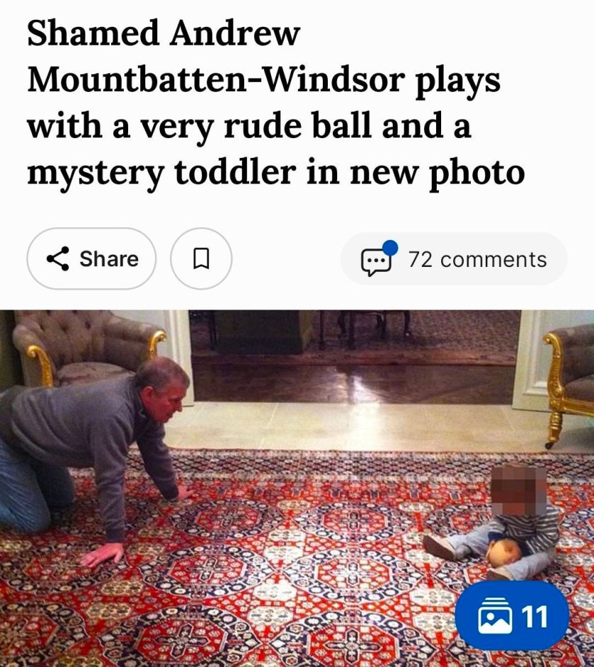 Andrew - the Man Formerly Known as "Prince" Still Allowed Near Young Children!