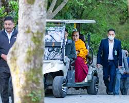 The Dalai Heads to the 9th Hole to Deliver a Sermon!