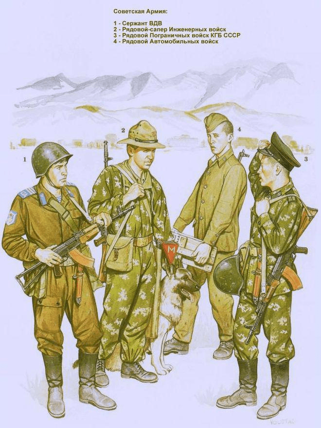 Enlisted Soldiers and Officers of the Soviet Red Army - Afghanistan (1979-1989)