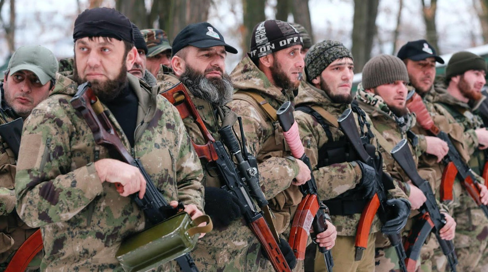 Chechen ground fighters. (File photo)