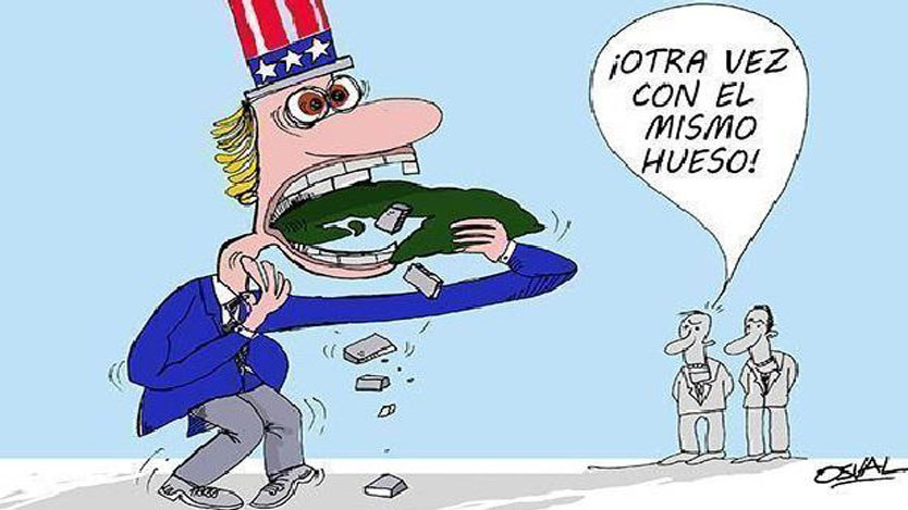 Donald Trump wants Cuba to be alone, to repeat the history of 1962, when the United States set in motion the expulsion of the OAS, "that ugly thing," which Cubans then laughed at in a guaracha, by the singer Carlos Puebla, and Foreign Minister Raúl Roa described as the Yankee Ministry of Colonies.