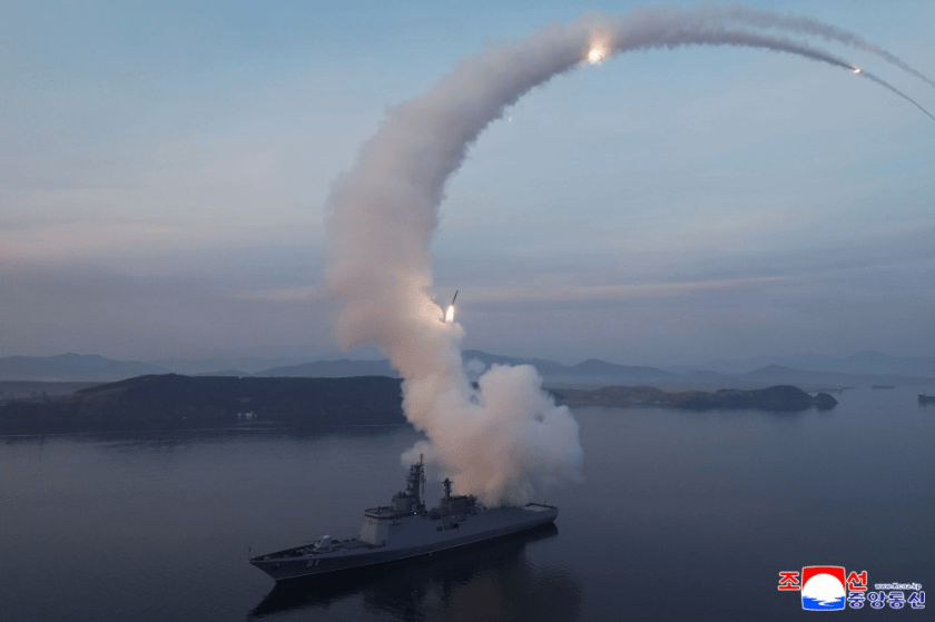 Amid the continued tests of operational efficiency of the Destroyer Choe Hyon of the Navy of the Korean People's Army, a strategic cruise missile test-fire was conducted again on March 10.