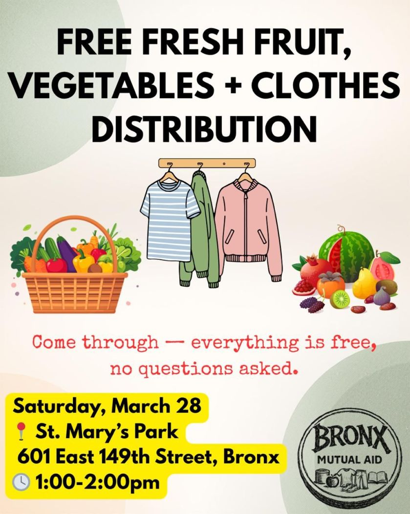 Bronx Anti-War Free Distribution - New York