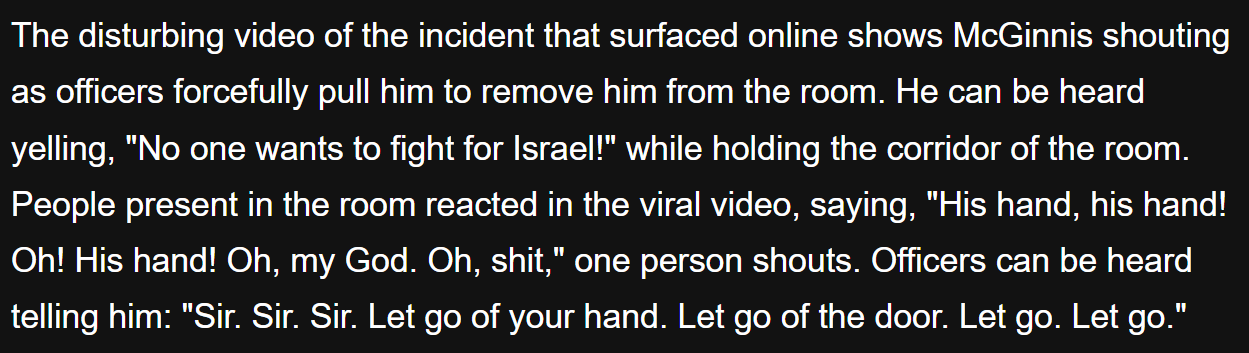 US Senator Tim Sheehy Breaks Hand of Former Marine Brian McGuinness for Protesting Against Military Campaign in Iran