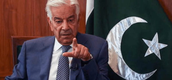 Pakistan’s Defense Minister Khawaja Muhammad Asif