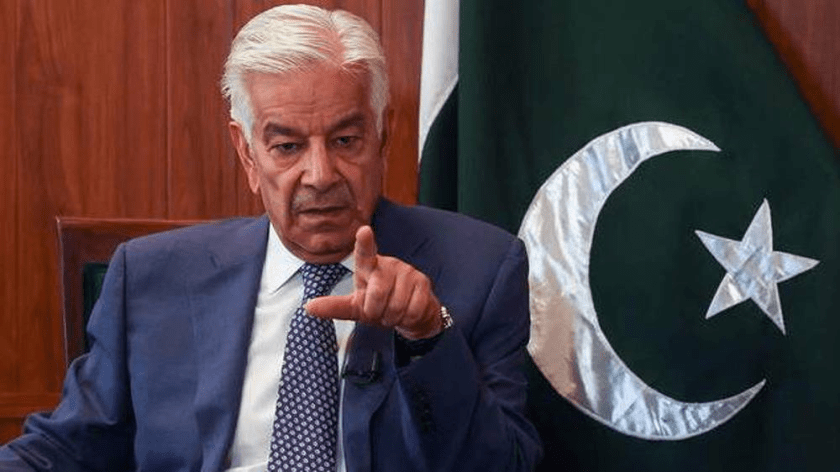 Pakistan’s Defense Minister Khawaja Muhammad Asif