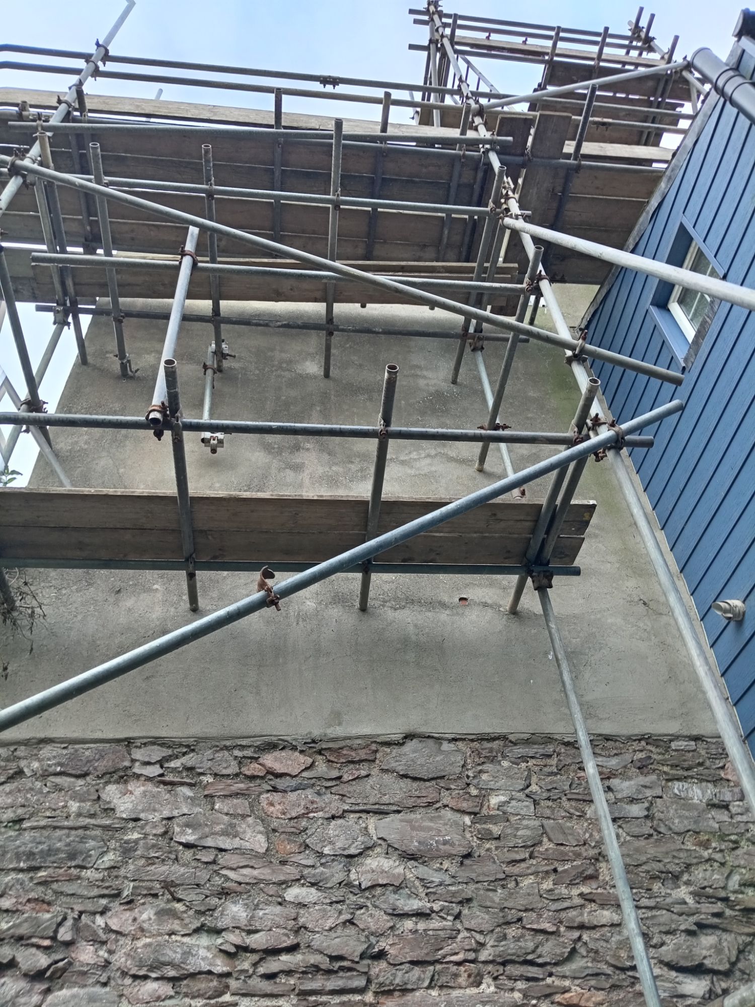 Brixham Scaffolding - the Structure Remains Strong!