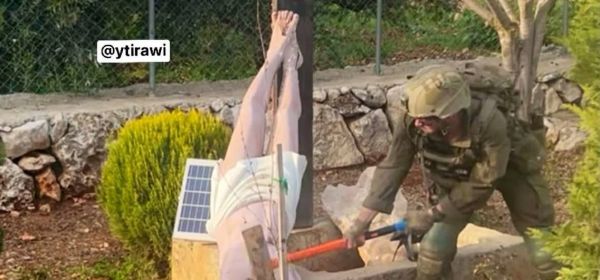 Israeli soldier smashing head of Jesus Christ's statue in southern Lebanon