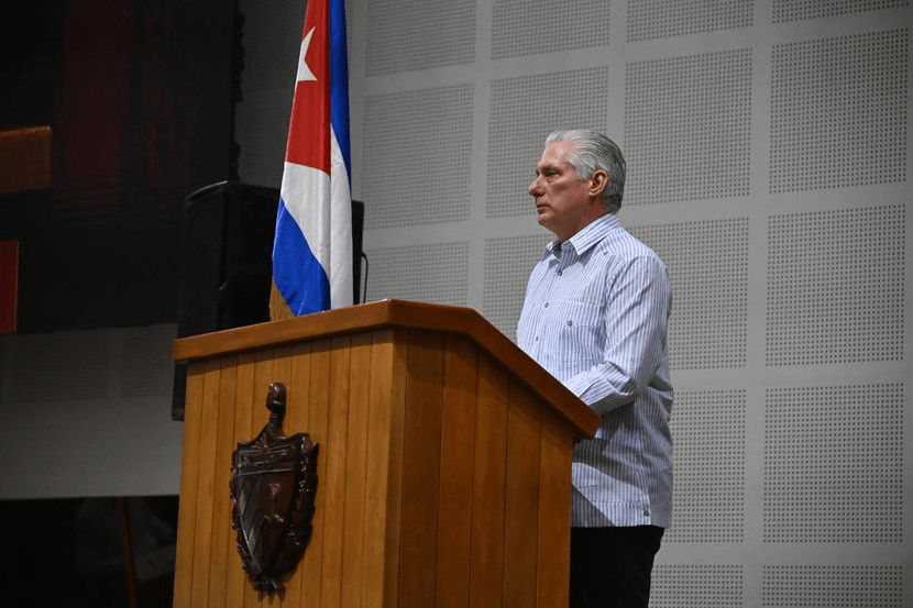 Speech delivered by Miguel Mario Díaz-Canel Bermúdez, First Secretary of the Central Committee of the Communist Party of Cuba and President of the Republic, at the closing of the International Meeting of Solidarity with Cuba, at the Convention Center, on May 2, 2026, "Year of the Centennial of Commander in Chief Fidel Castro Ruz."