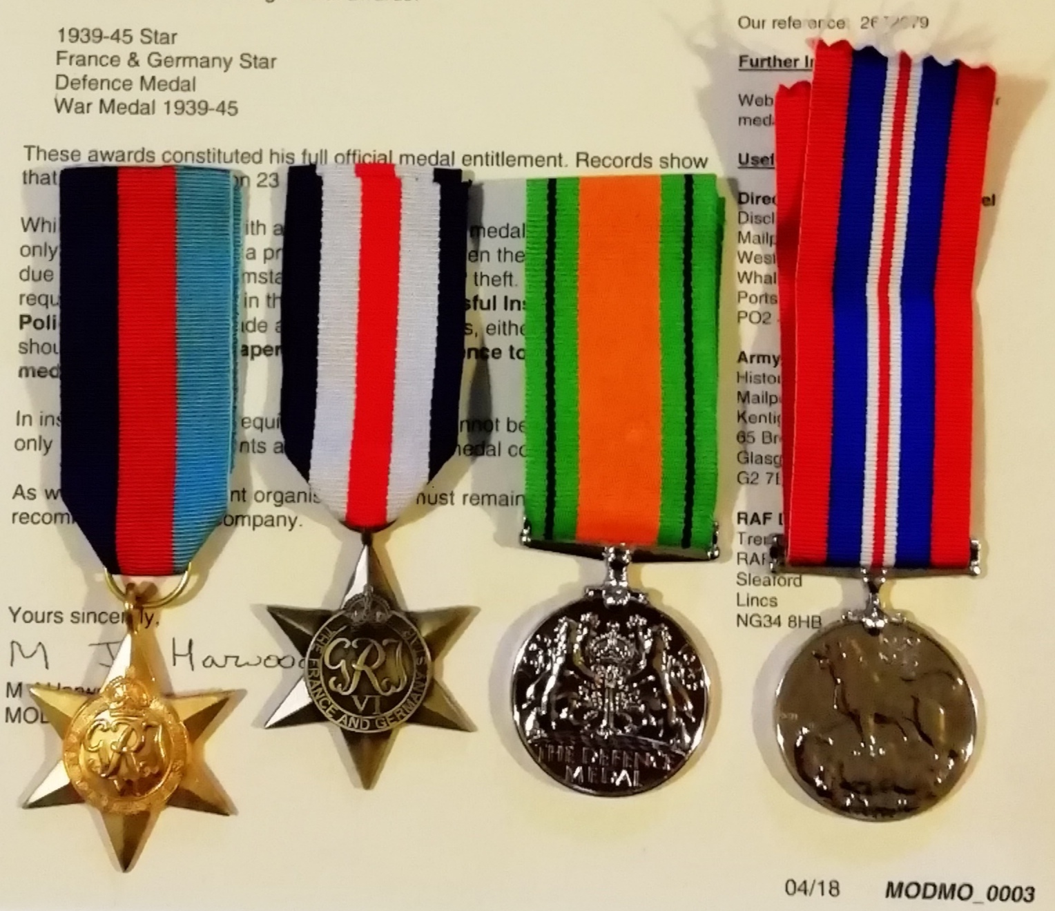 Alfred Wyles - War Medals - WWII