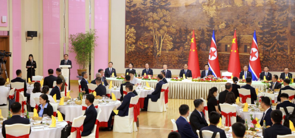 A reception was given at Yanggakdo International Hotel on Thursday to mark the 65th anniversary of the conclusion of the DPRK-China Treaty of Friendship, Cooperation and Mutual Assistance.