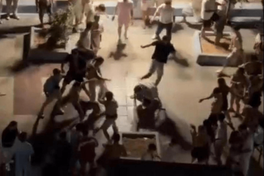 A brawl that took place in Sliema earlier in July.