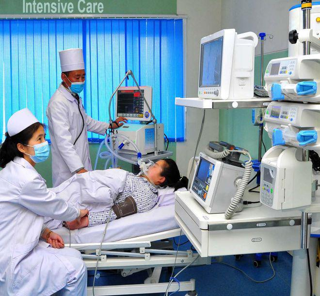 The newly built Samjiwon City Hospital in North Korea offers excellent medical conditions