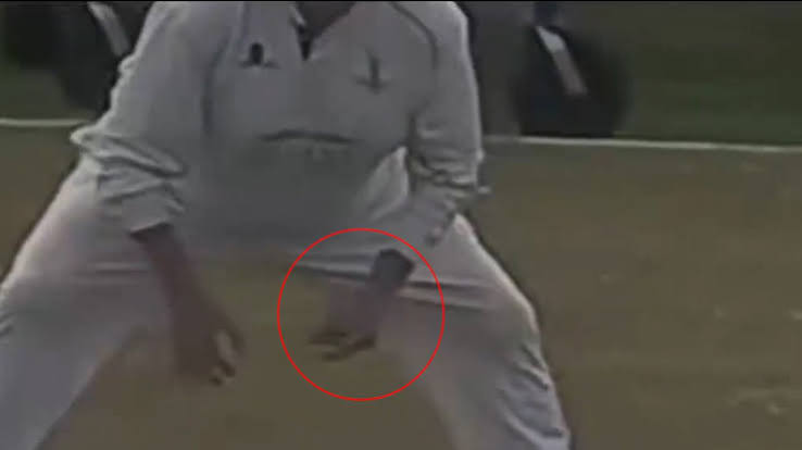 A Left-Handed Mannerism - Or Deliberate Action? Still from the Footage!