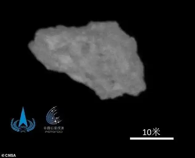 This is a close-up photo of Kamoʻoalewa by Tianwen-2. It is very small, yet due to its special orbit, it is called Earth's "quasi-satellite."