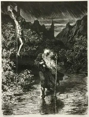 Gustave Doré: illustration of the Wandering Jew The Wandering Jew, illustration by Gustave Doré, 1856.