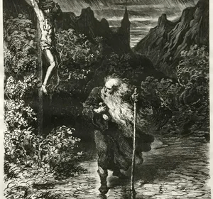 Gustave Doré: illustration of the Wandering Jew The Wandering Jew, illustration by Gustave Doré, 1856.