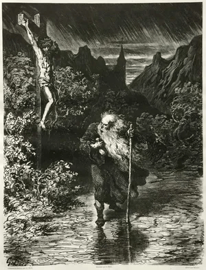 Gustave Doré: illustration of the Wandering Jew The Wandering Jew, illustration by Gustave Doré, 1856.