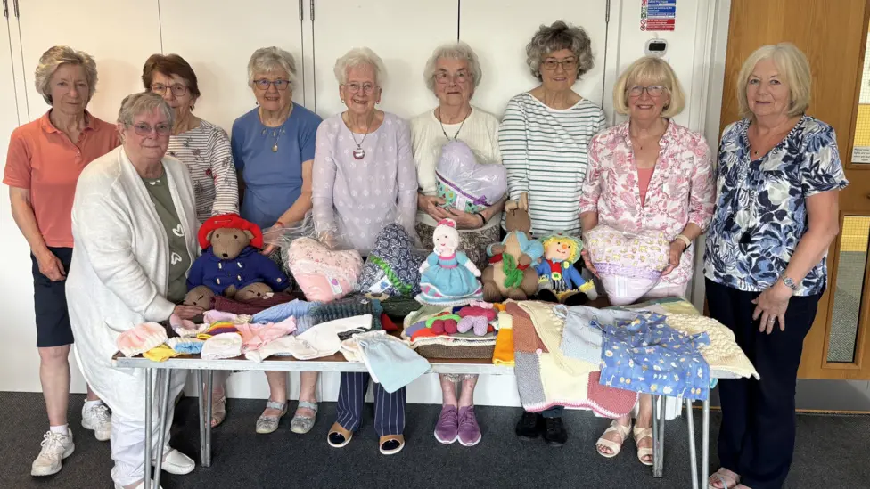 The knitters and sewers of Carnon Downs tackle everything from Paddington Bears to heart-shaped cushions, blankets and hats