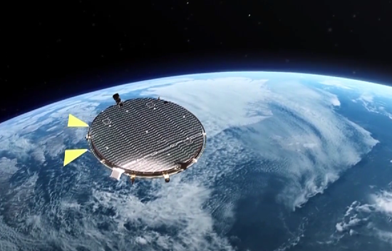The Lilac-3 satellite developed by a student team from Harbin Institute of Technology. (Screenshot from China News Service)