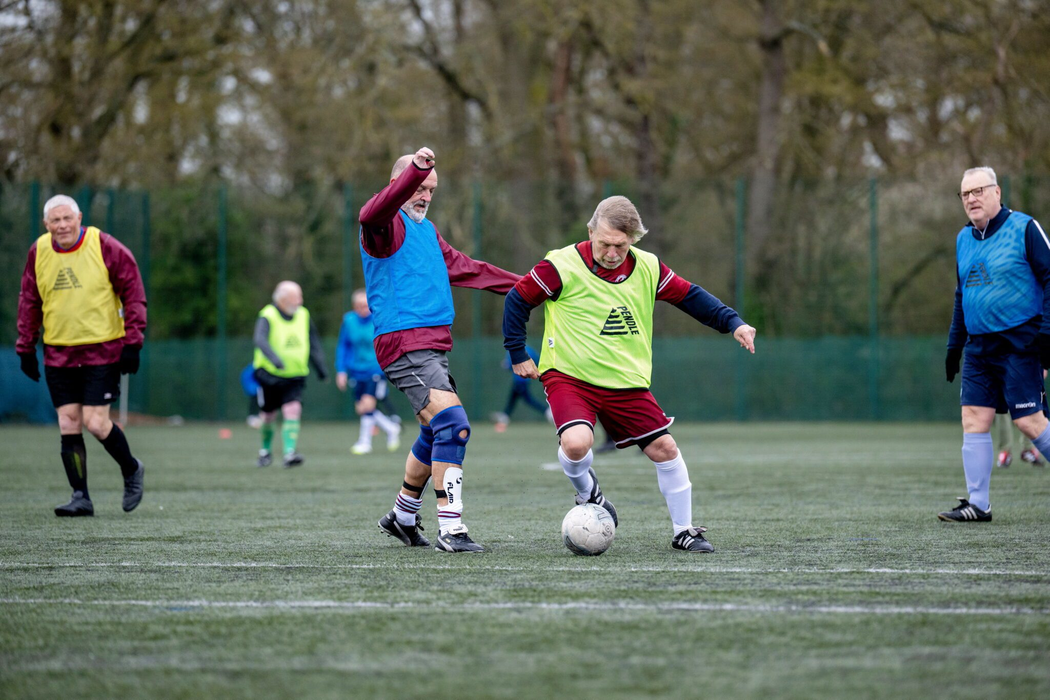 Walking football session in Chelmsford, Essex (Pix via Tony Kershaw / SWNS)