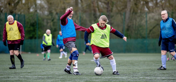 Walking football session in Chelmsford, Essex (Pix via Tony Kershaw / SWNS)