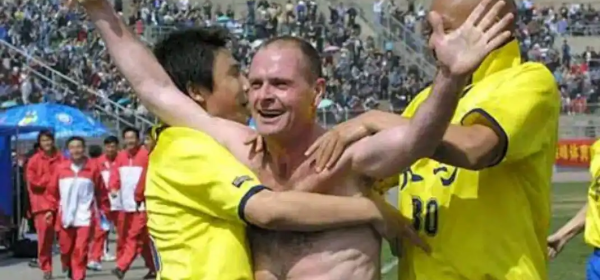 Gazza Scores A Beautiful Goal For Gansu Tianma in His First Game!