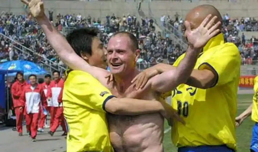 Gazza Scores A Beautiful Goal For Gansu Tianma in His First Game!