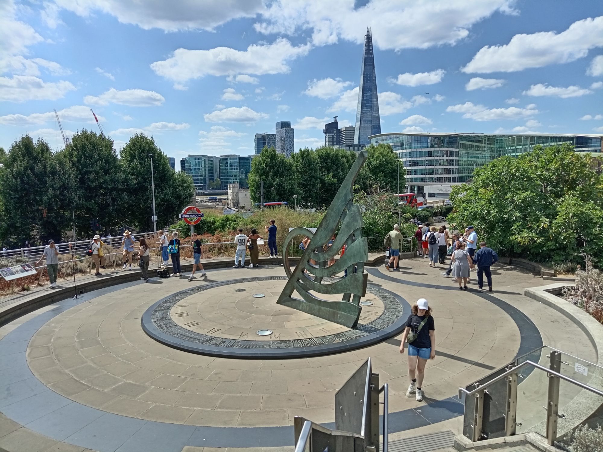 The Magnificat Sun-Dial Outside Tower Tube Stop!