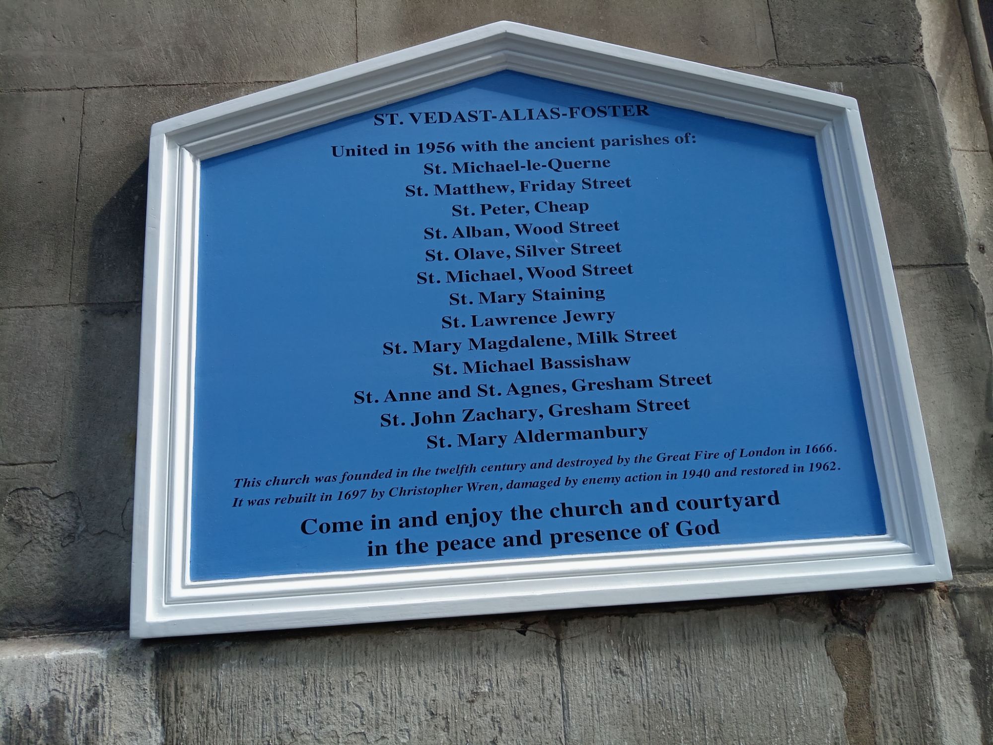 The Sign on the Church!