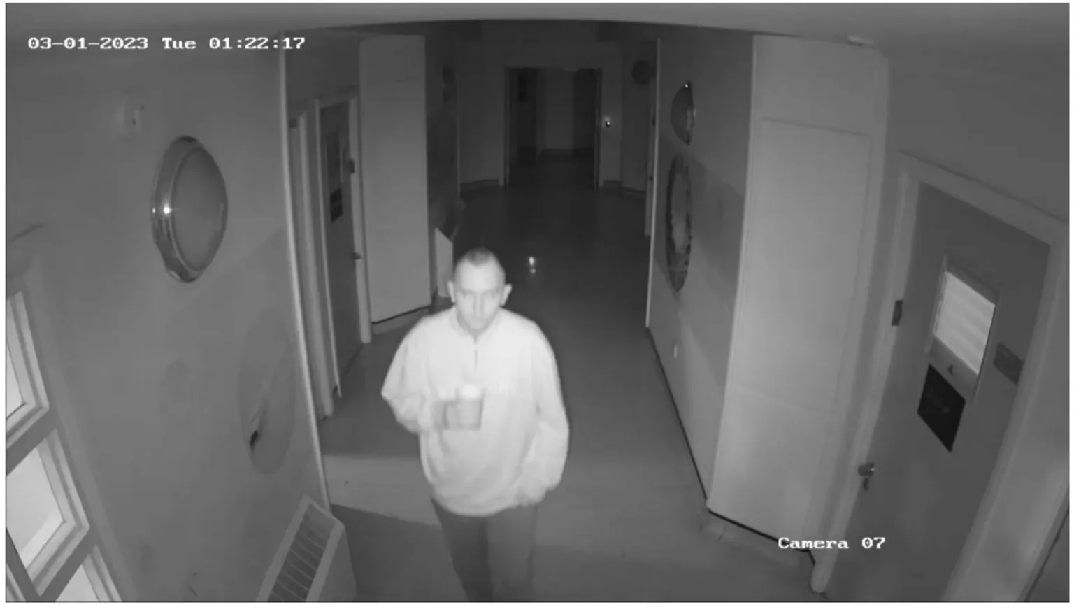 CCTV footage shows the last image of Hugo alive