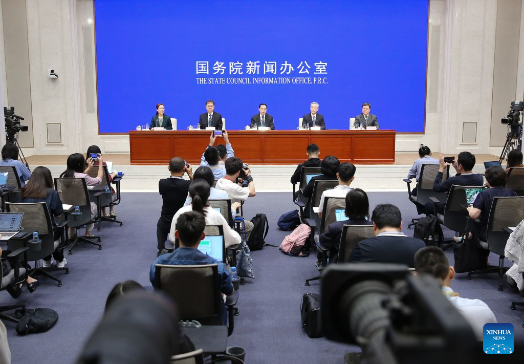 The State Council Information Office (SCIO) holds a press conference on advancing high-quality development in civil affairs during the 15th Five-Year Plan period in Beijing, capital of China, Sept. 23, 2026. (Photo by Zhao Yifan/Xinhua)
