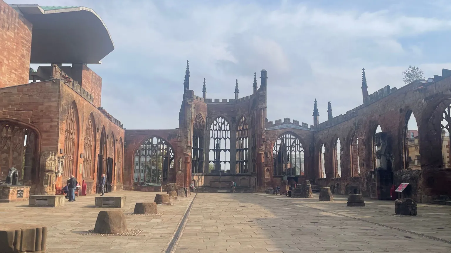 The ruins of the former Coventry Cathedral have stood as a monument since 1940