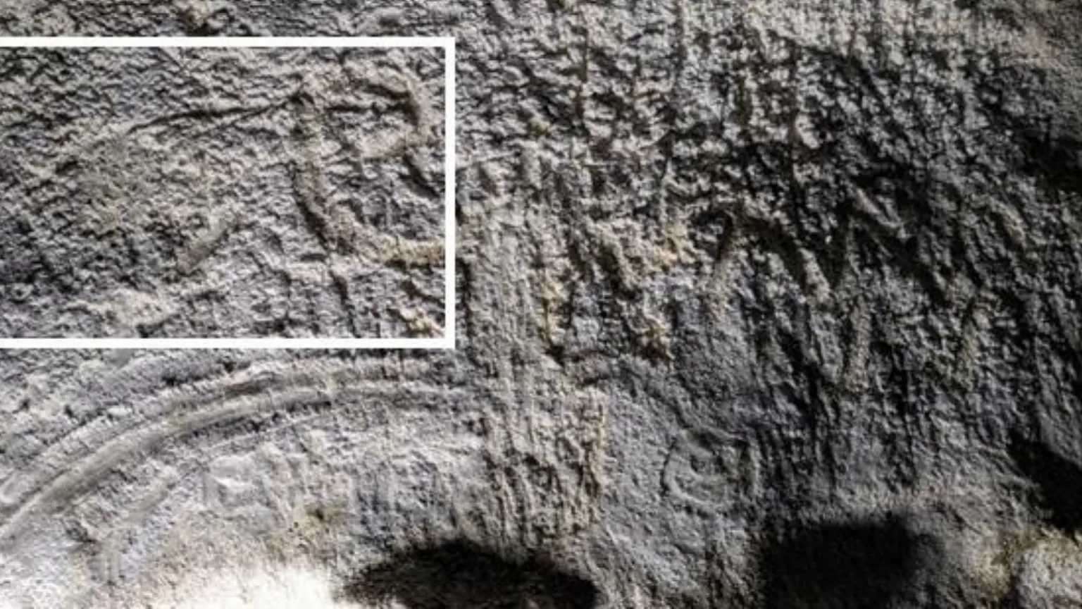 This image of a mammoth on the limestone wall of a south-west Ireland cave dates from at least 20,000 years after early humans arrived in Wales