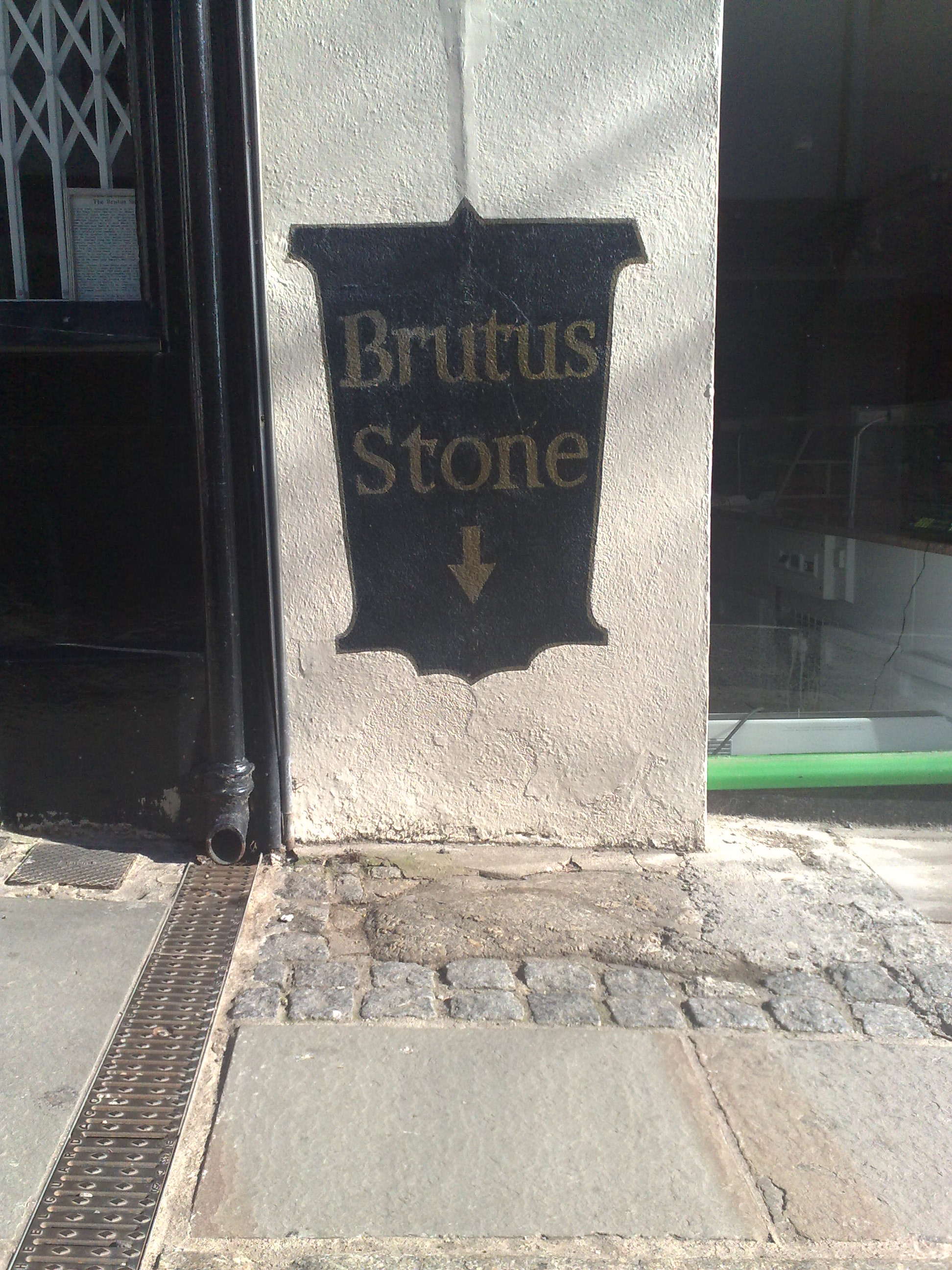 The "Brutus Stone" Totnes South Devon!