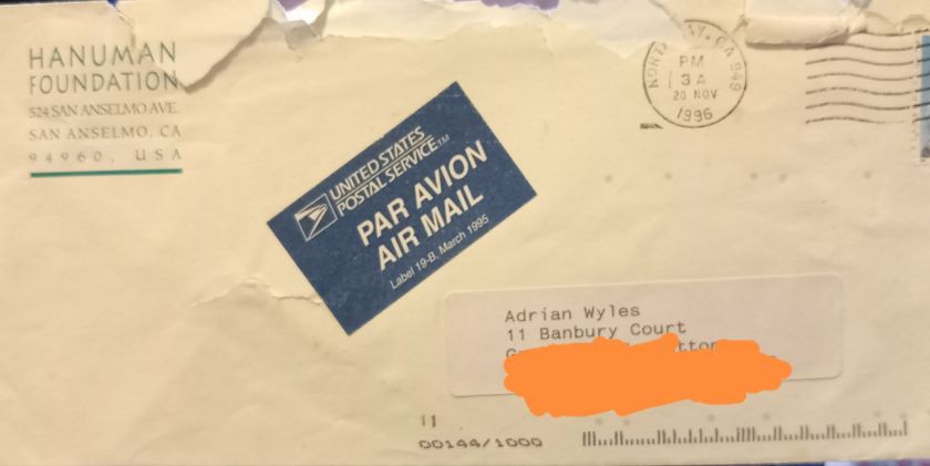 Ram Dass Envelop 1996