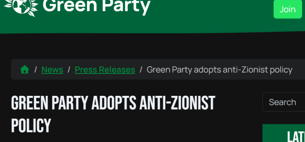 Green Anti-Zionist Vote 2026