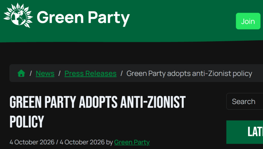 Green Anti-Zionist Vote 2026