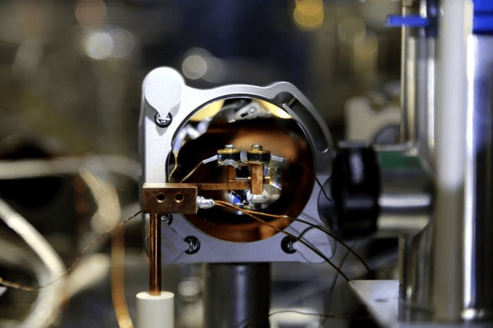 The core of the experimental nuclear clock apparatus. (Photo provided by the research team)
