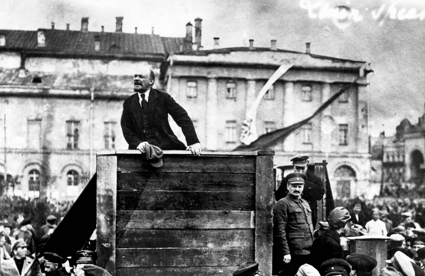 Revolutionary Lenin - Stood on a Cart!
